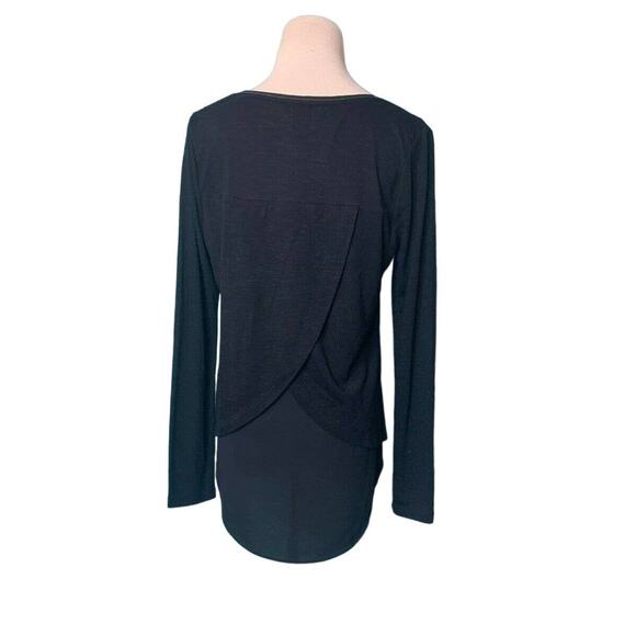 White House Black Market Long Sleeves V Neck Layered Top Size Small - Picture 2 of 8